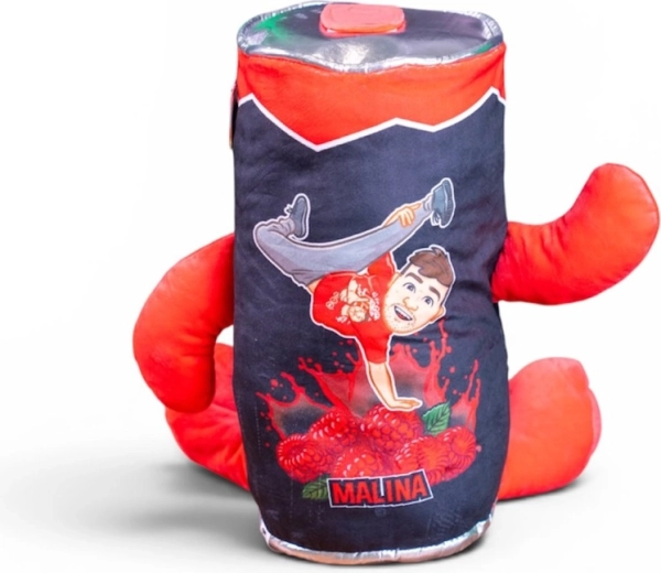 Peluche Tary bebida de frambuesa 40 cm