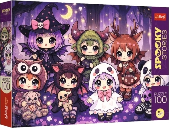 Puzzle SpookyStories: leśna drużyna czarów (100 piezas)