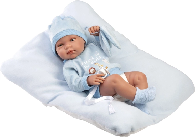 Llorens New Born recién nacido niño, muñeco bebé realista 43 cm