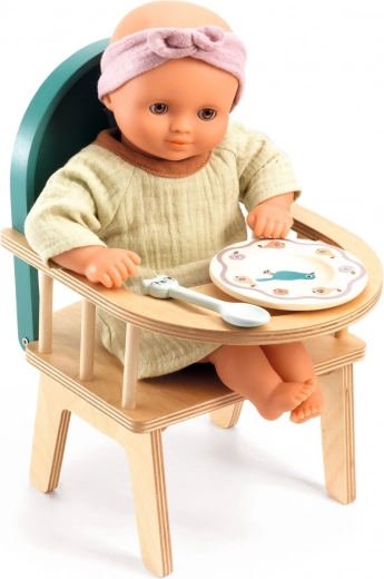 Silla de madera para muñecas Djeco