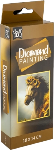 Pintura de diamantes Craft ID Caballo 14 × 18 cm