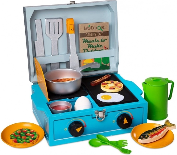 Juguete infantil: set de camping con cocinita