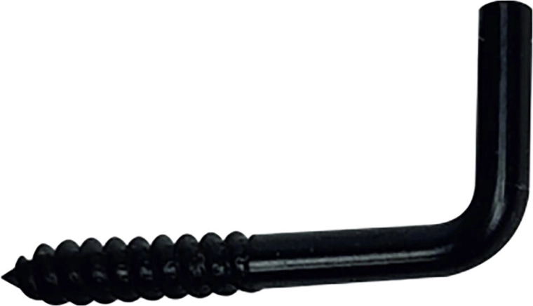 Grapa con tornillo 18 × 50 mm, negra, 5 uds