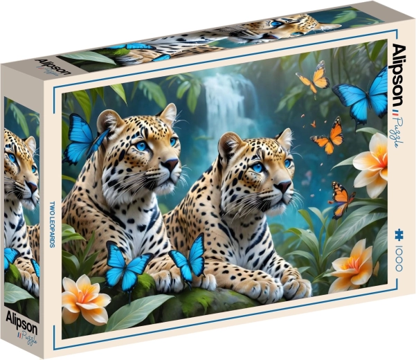 Puzzle Alipson Dos leopardos 1000 piezas