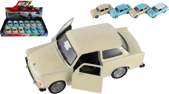 Coche Welly Trabant 601 metal 10 cm surtido 4 colores rueda libre 12 uds en caja