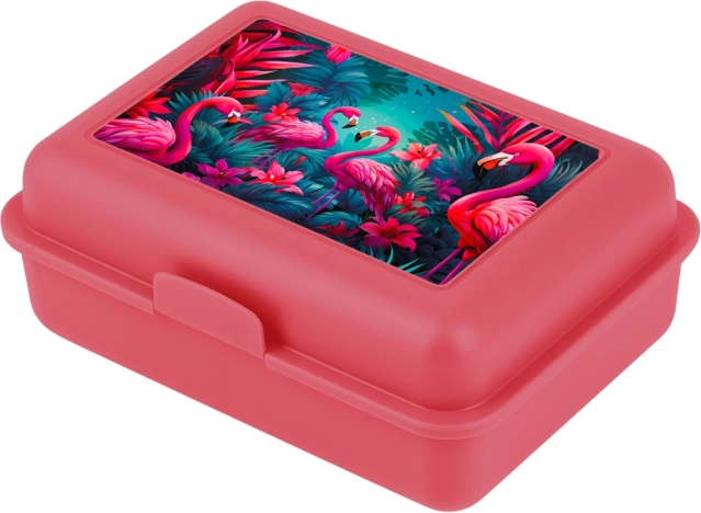 Fiambrera con flamencos