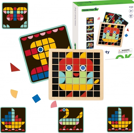 Mosaico de madera Tooky Toy Montessori