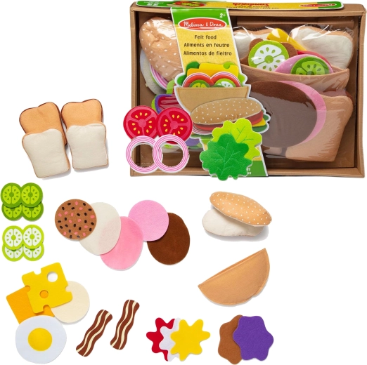 Set de fieltro para preparar sándwiches Melissa & Doug, 33 piezas