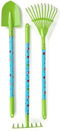 Herramientas metálicas resistentes en tamaño infantil