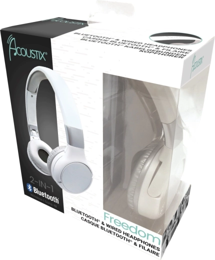 Auriculares inalámbricos plegables para niños, blancos