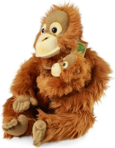 Rappa Orangután de peluche con cría 28 cm ECO-FRIENDLY