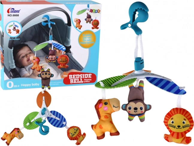 Carrusel para niños con animalitos con pinza