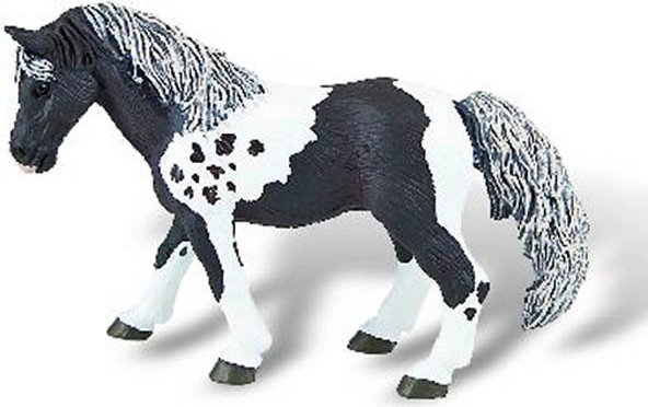 Bullyland caballo lewitzer – figura pintada a mano