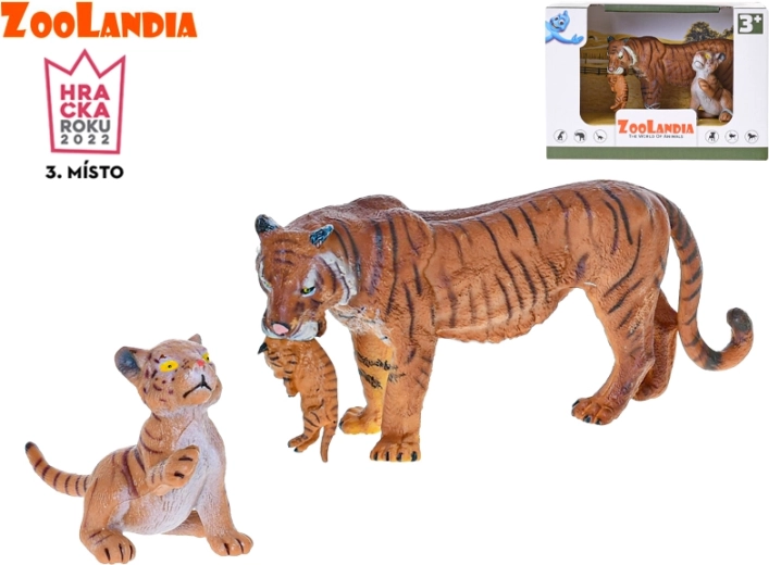 Zoolandia tigresa con cachorros figuras de 7–15 cm en caja
