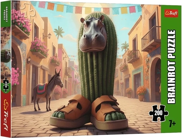Puzzle BrainRots Il Cacto Hipopotamo 200 piezas