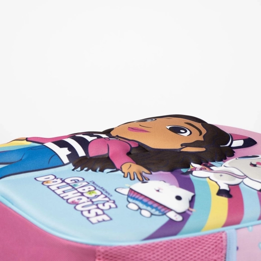 Diseño Gabby’s Dollhouse y cierre seguro con cremallera