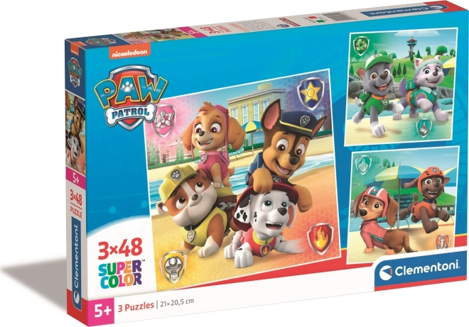 Puzzle CLEMENTONI Patrulla Canina 3×48 piezas