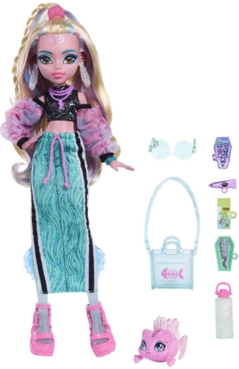 Mascota Neptuna y accesorios abundantes