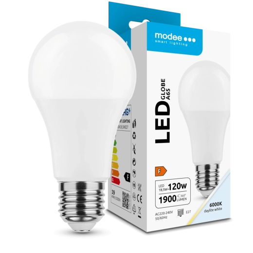 Bombilla LED Modee Lighting Globe A65 18,5 W E27 blanco frío 1900 lm