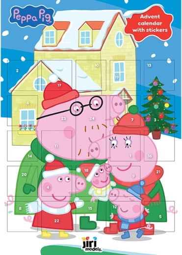 Calendario de Adviento con pegatinas Peppa Pig