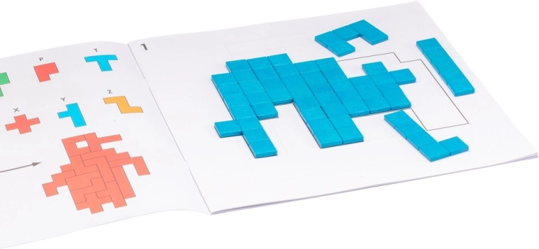 Wissner plantillas para Pentomino – cuaderno con 20 modelos