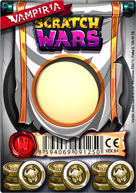 Scratch Wars – carta rascable de arma Vampiria