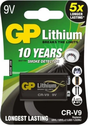 Batería de litio GP 9V