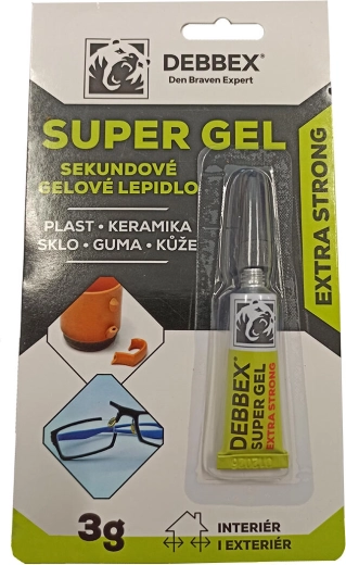 Pegamento instantáneo en gel DEBBEX Super Gel 3 g