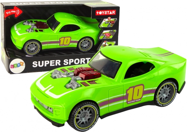 Coche deportivo verde 1:14 con sonido y luces