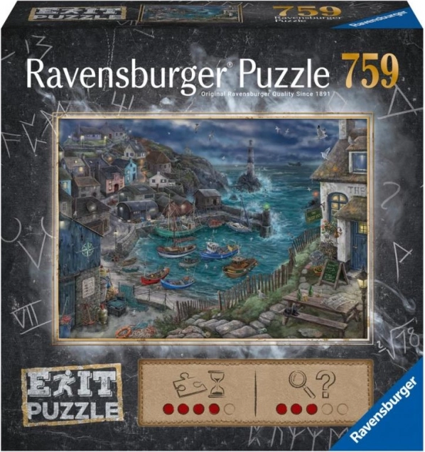 Puzzle de escape único RAVENSBURGER – pueblo pesquero, 759 piezas