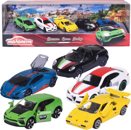 Outlet Majorette Dream Cars Italy set de 5 coches de carreras - 5 unidades
