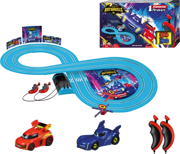 Pista de carreras Carrera FIRST Batwheels Time for Action de 2,4 m