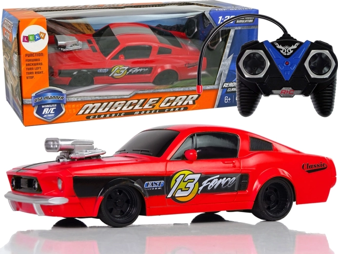 coche deportivo RC 1:20 rojo con control remoto