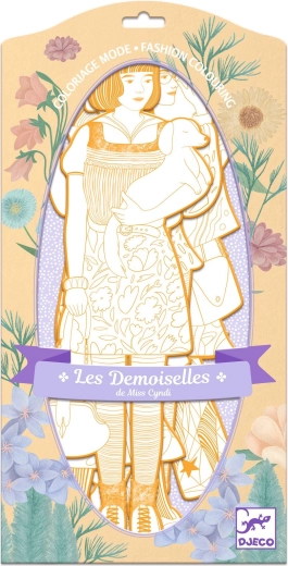Djeco Láminas para colorear de moda Scout & Friends