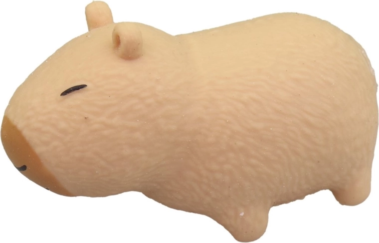 Adorable forma de capibara y agradable sensación al apretar