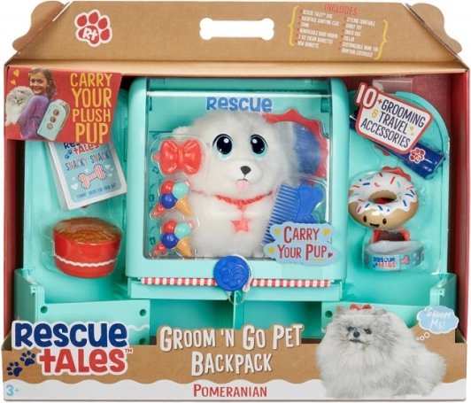 Mochila Rescue Tales Groom ’n Go con salón para mascotas