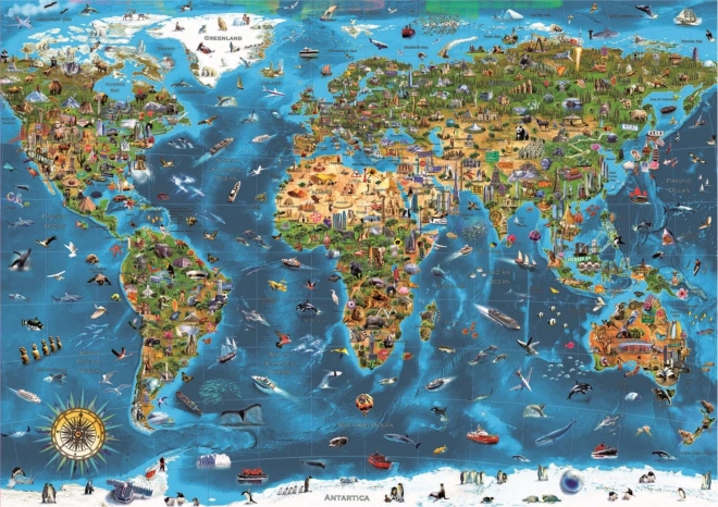 Puzzle Educa Maravillas del mundo 1000 piezas