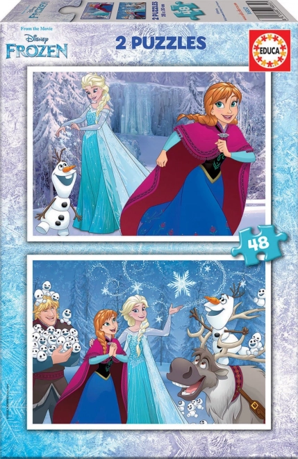 Puzzle Educa Reino de Hielo 2×48 piezas