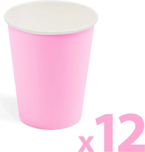 Vasos de papel blancos de 2,5 dl, 12 unidades