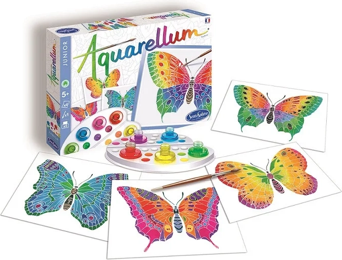 Sentosphere set creativo de acuarelas junior mariposas