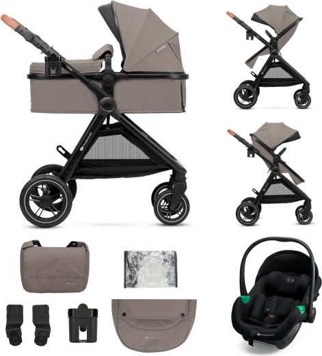 Cochecito combinado Kinderkraft 3 en 1 Esme Pro moonlight grey