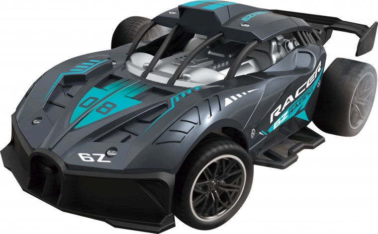 Coche RC teledirigido, negro, 23 cm