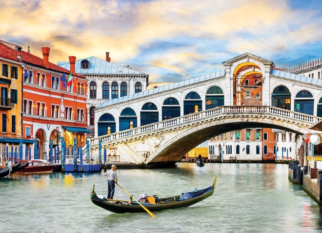 Puzzle Eurographics Puente de Rialto, Venecia 1000 piezas