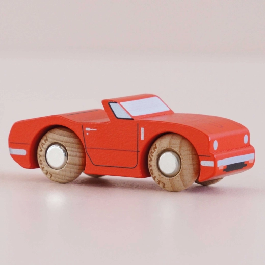 Le Toy Van cochecito de madera Marc en rojo de carreras
