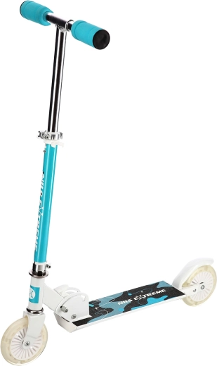 Patinete infantil plegable NILS Extreme HD505, turquesa