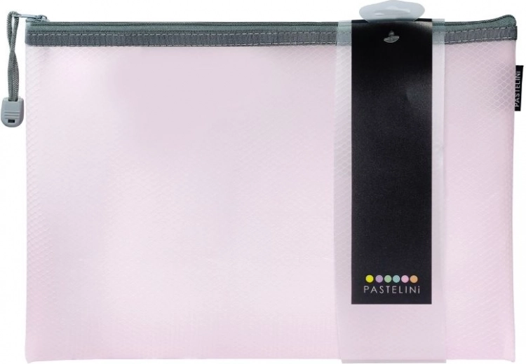 Carpeta con cremallera A4 Pastelini rosa