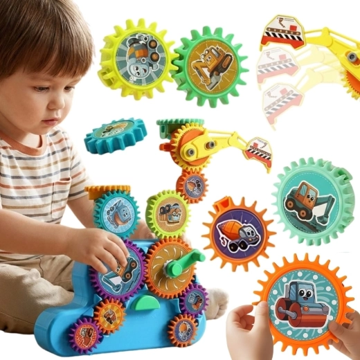 Kit de construcción interactivo WOOPIE Engranajes 18 piezas