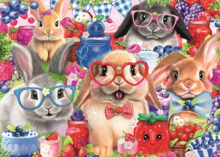 Puzzle RAVENSBURGER Conejitos y frutas del bosque, 35 piezas