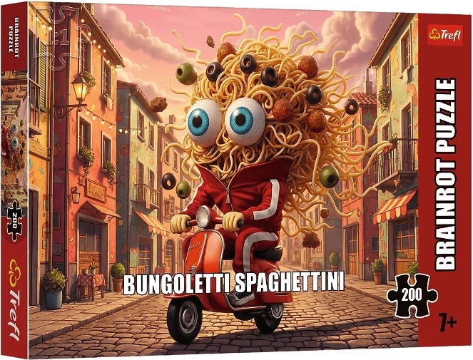 Puzzle Trefl BrainRots “bungoletti spaghettini” de 200 piezas