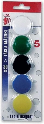 Imanes de 30 mm, 5 uds – mezcla de colores